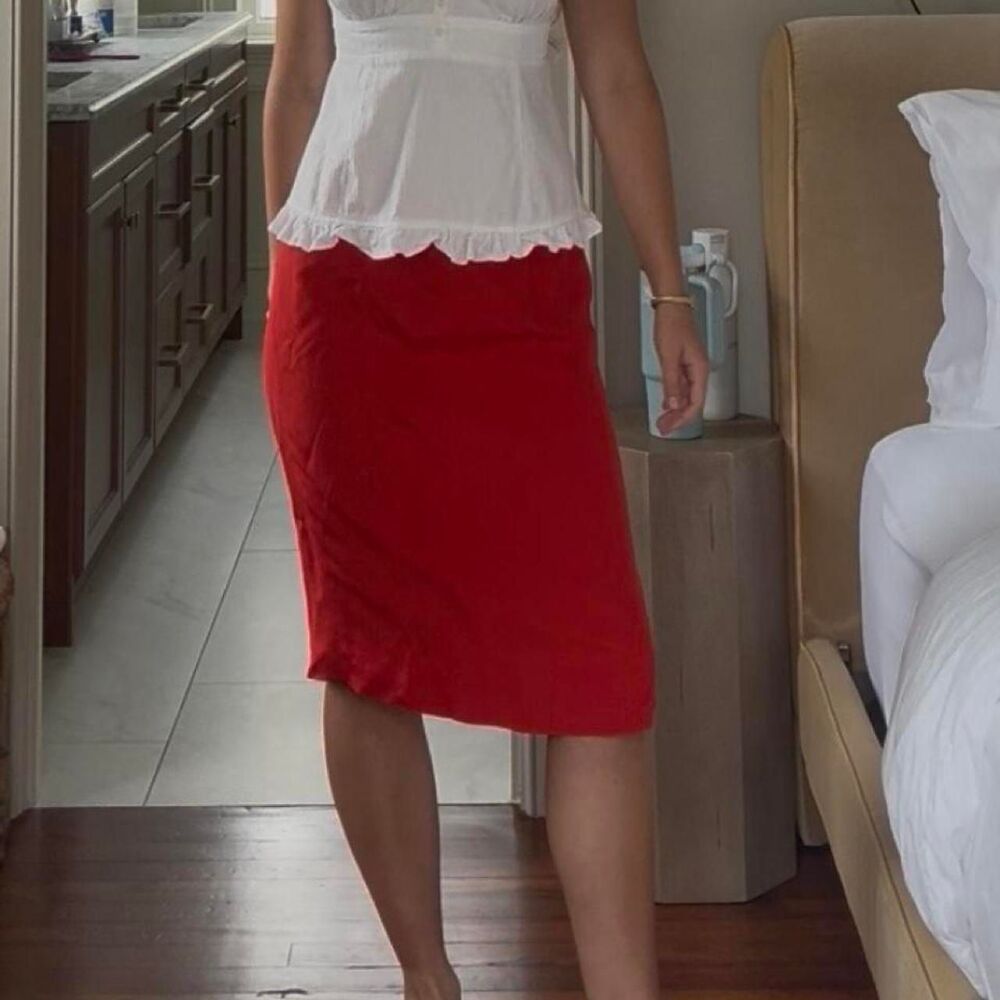 Ellen-tracy Women's Red Skirt